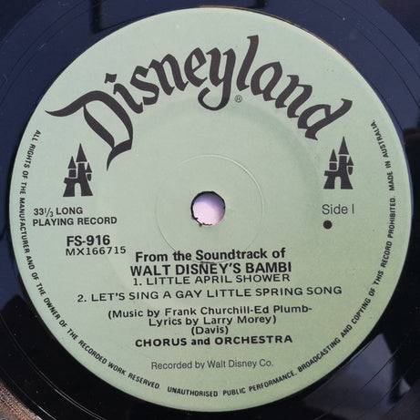 Unknown Artist : Walt Disney's Bambi (7")
