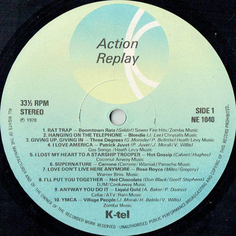 Various : Action Replay (LP, Comp, WEA)