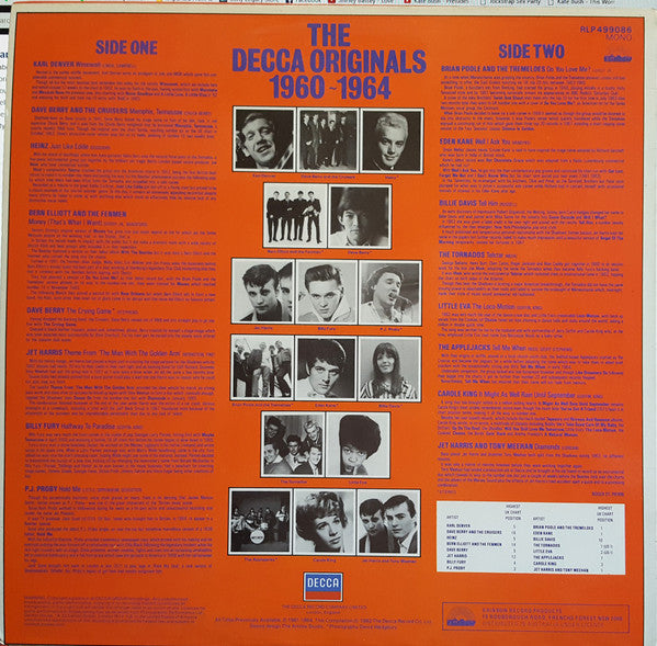 Various : The Decca Originals 1960 - 1964 (LP, Comp)