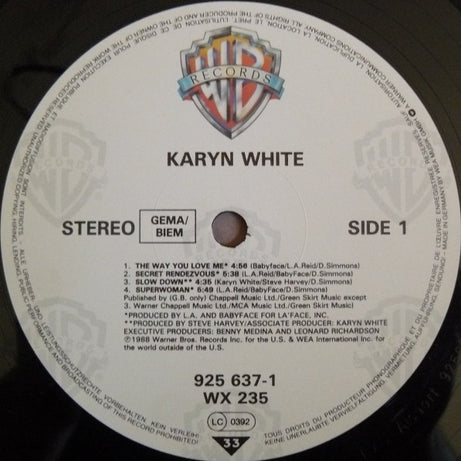 Karyn White : Karyn White (LP, Album)