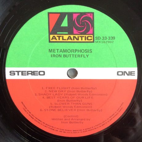Iron Butterfly With Pinera* & Rhino* : Metamorphosis (LP, Album, RE)