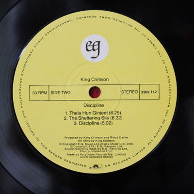 King Crimson : Discipline (LP, Album)