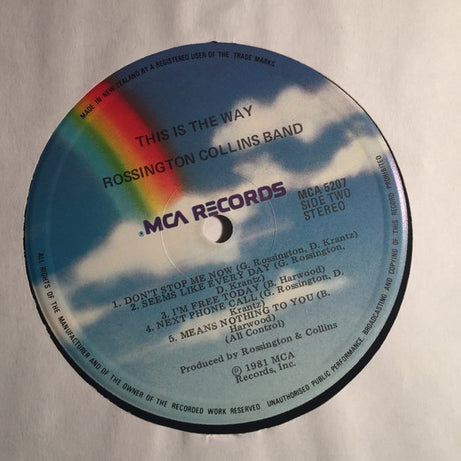 Rossington Collins Band : This Is The Way (LP, Album, Gat)