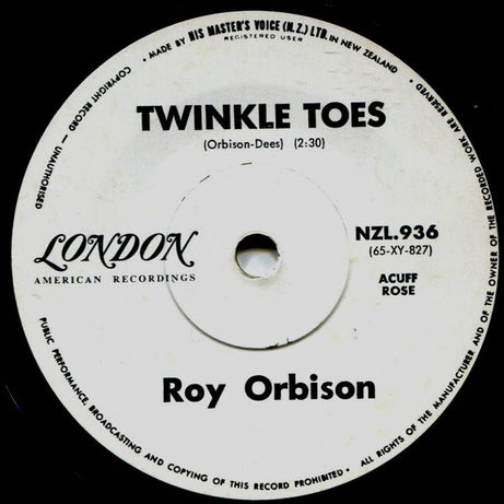 Roy Orbison : Twinkle Toes (7", Single)