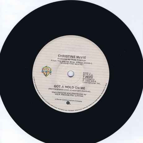 Christine McVie : Got A Hold On Me (7", Single)