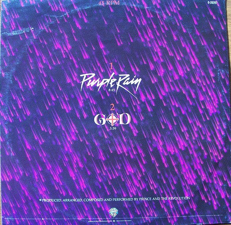 Prince And The Revolution : Purple Rain (12", Maxi)