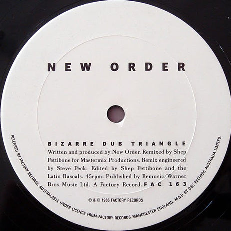 New Order : Bizarre Love Triangle (12")