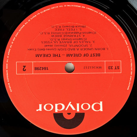 Cream (2) : Best Of Cream (LP, Comp, RE)