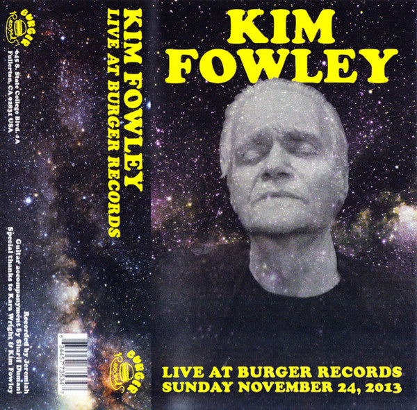 Kim Fowley : Live At Burger Records (Cass, Ltd)