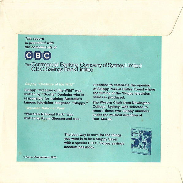 Wyvern Choir Newington College : Skippy The Bush Kangaroo (Flexi, 7", S/Sided, Single, Mono)