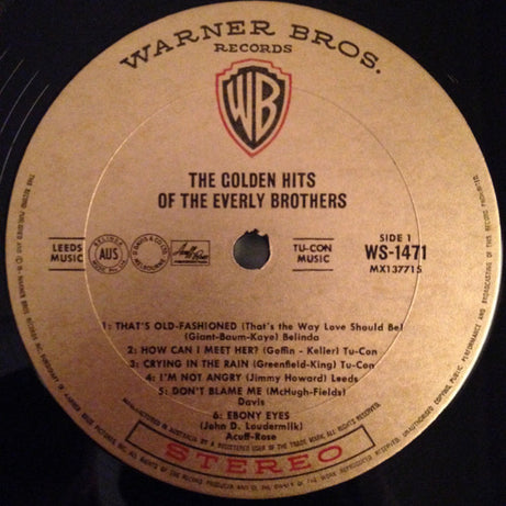 The Everly Brothers* : The Golden Hits Of The Everly Brothers (LP, Comp)
