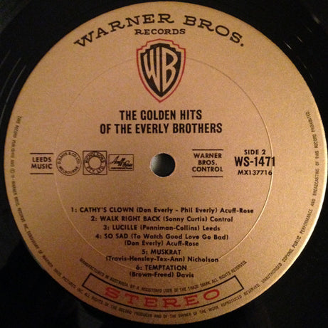 The Everly Brothers* : The Golden Hits Of The Everly Brothers (LP, Comp)