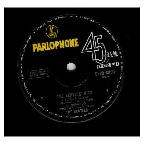 The Beatles : The Beatles' Hits (7", EP, Mono, RP)