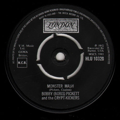 Bobby (Boris) Pickett And The Crypt-Kickers : Monster Mash (7", Single, Mono, RE)