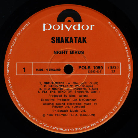 Shakatak : Night Birds (LP, Album)