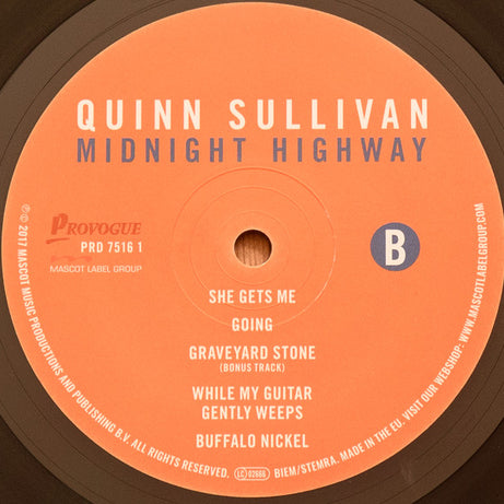 Quinn Sullivan : Midnight Highway (LP, Album, 180)