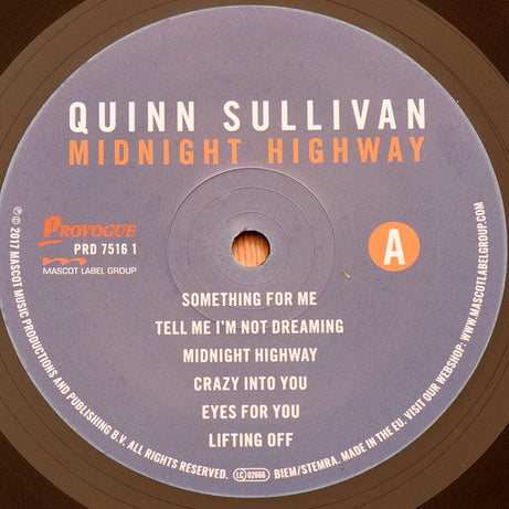 Quinn Sullivan : Midnight Highway (LP, Album, 180)