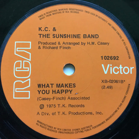 K.C. & The Sunshine Band* : That's The Way (I Like It) (7", Single)