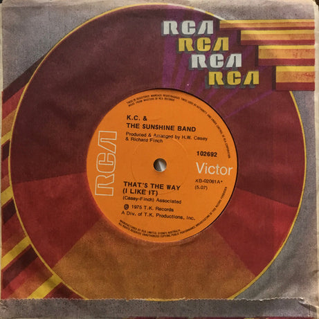 K.C. & The Sunshine Band* : That's The Way (I Like It) (7", Single)