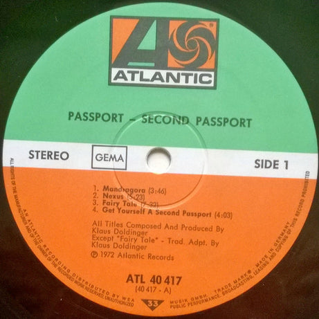 Passport (2) : Second Passport (LP, Album, RP)