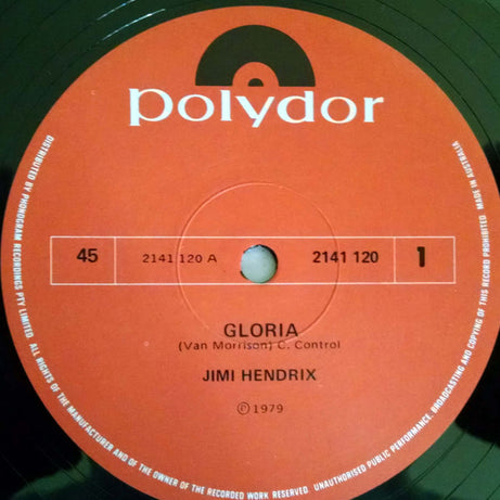 Jimi Hendrix : Gloria (12", Single, M/Print, S/Edition)