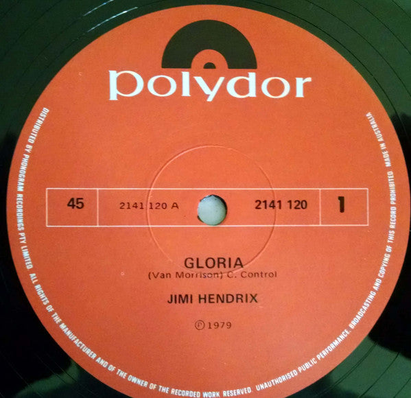 Jimi Hendrix : Gloria (12", Single, M/Print, S/Edition)