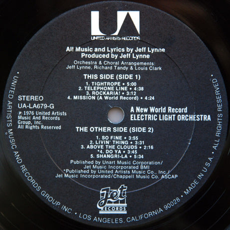 Electric Light Orchestra : A New World Record (LP, Album, All)