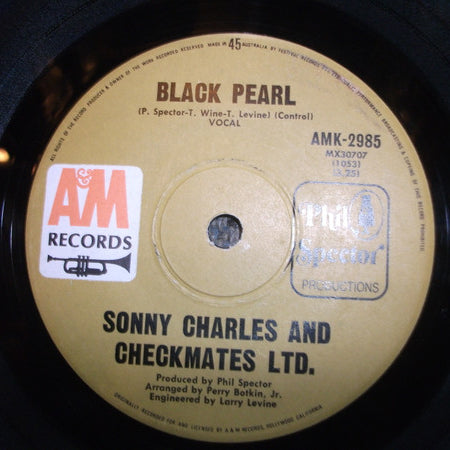 Sonny Charles And The Checkmates Ltd. : Black Pearl / Lazy Susan (7", Single)