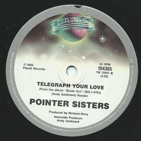 Pointer Sisters : Neutron Dance (7", Single)