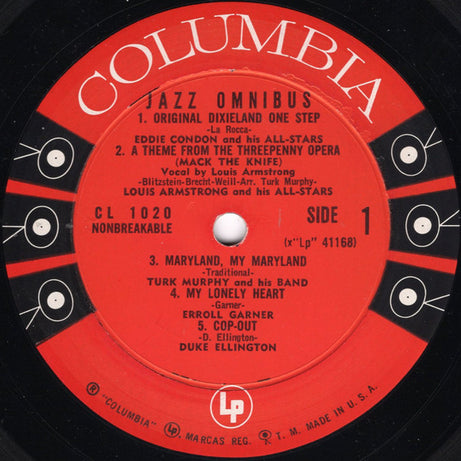 Various : Jazz Omnibus (LP, Album, Comp, Mono)
