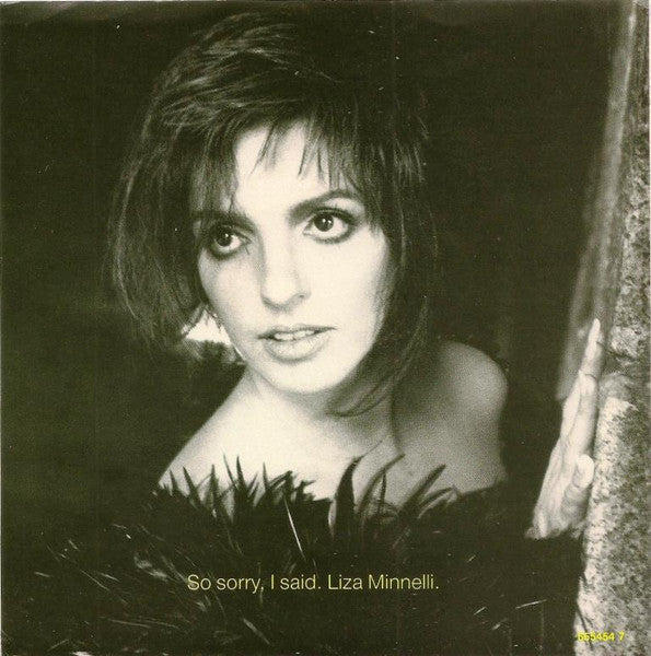 Liza Minnelli : So Sorry, I Said (7", Single)