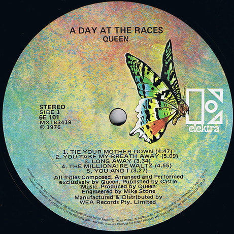Queen : A Day At The Races (LP, Album, Gat)