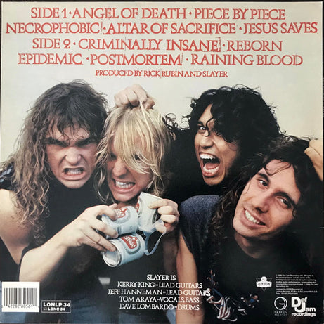 Slayer : Reign In Blood (LP, Album)