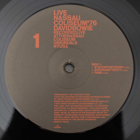 David Bowie : Live Nassau Coliseum '76 (2xLP, Album, 180)