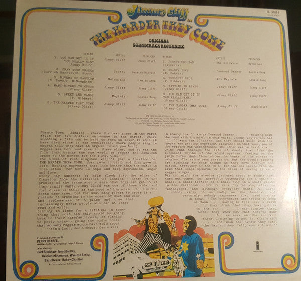 Various : The Harder They Come (Original Soundtrack Recording) (LP, Comp, RE)
