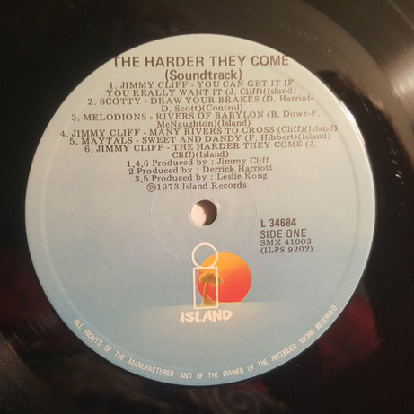 Various : The Harder They Come (Original Soundtrack Recording) (LP, Comp, RE)