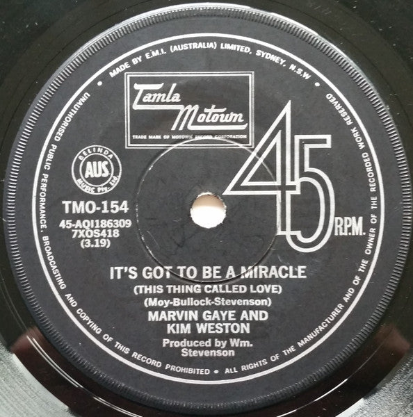 Marvin Gaye And Kim Weston : It Takes Two (7", Single)