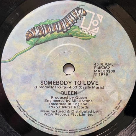 Queen : Somebody To Love (7", Single)
