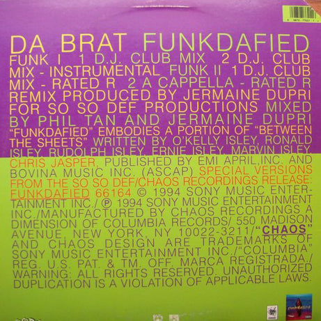 Da Brat : Funkdafied (12", Single)
