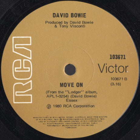 David Bowie : Ashes To Ashes (7", Single)