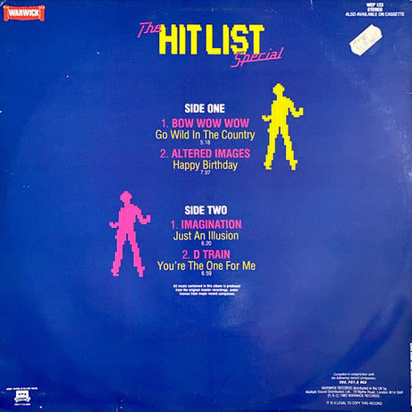 Altered Images / Bow Wow Wow / D-Train / Imagination : The Hit List Special (12", Comp)