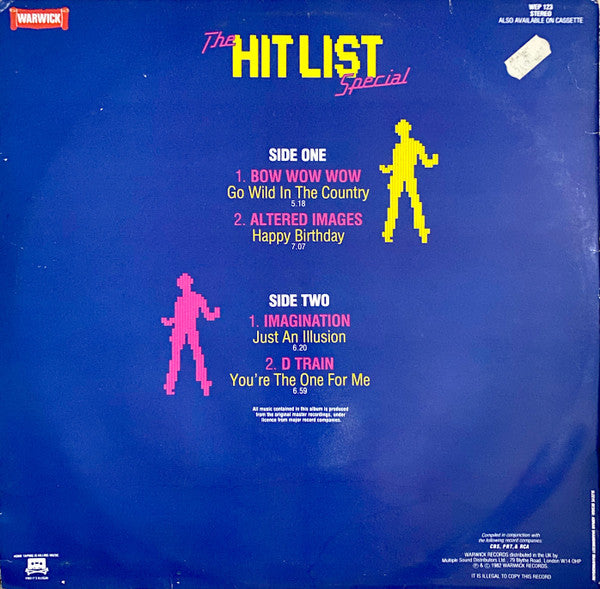 Altered Images / Bow Wow Wow / D-Train / Imagination : The Hit List Special (12", Comp)