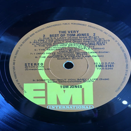 Tom Jones : The Very Best Of Tom Jones (LP, Comp)