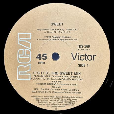 The Sweet : It's It's... The Sweet Mix (12", Ltd, Tan)