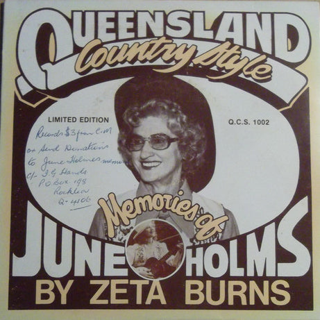 Zeta Burns, Jim Burns (6) : Memories Of June Holms (7", EP, Ltd)