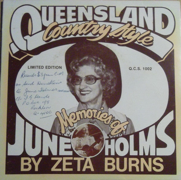Zeta Burns, Jim Burns (6) : Memories Of June Holms (7", EP, Ltd)