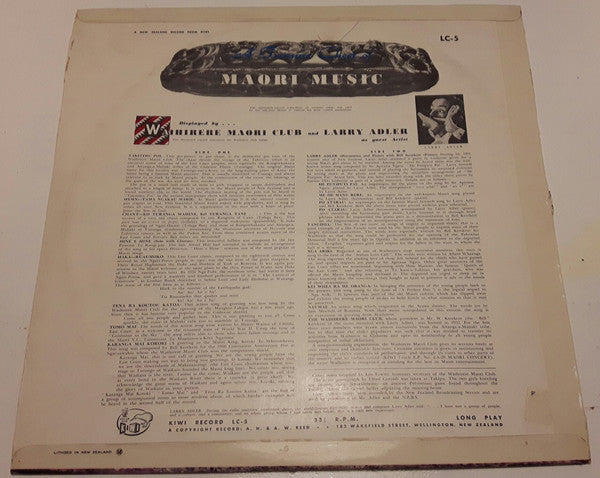 Waihirere Maori Club, Larry Adler : A Treasure Chest of Maori Music (LP, Album)