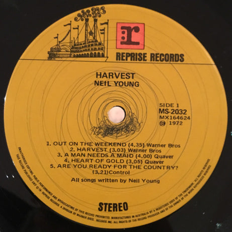 Neil Young : Harvest (LP, Album, Gat)