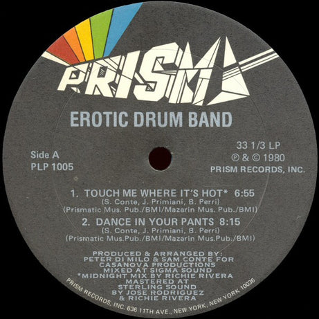 Erotic Drum Band : Touch Me Where It's Hot (LP, Album)