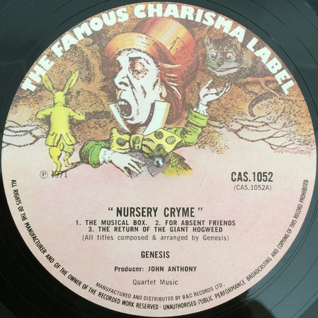 Genesis : Nursery Cryme (LP, Album, RE, Bru)